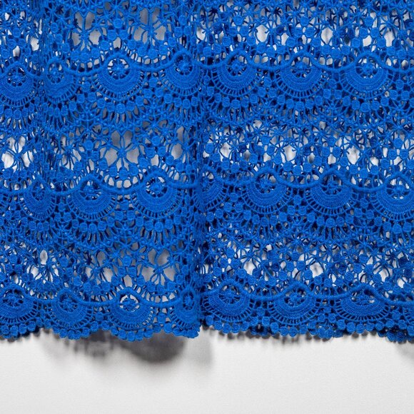 Ralph Lauren Royal Blue Lace Overlay Dress - Size XS - Retail $174 - Picture 2 of 8